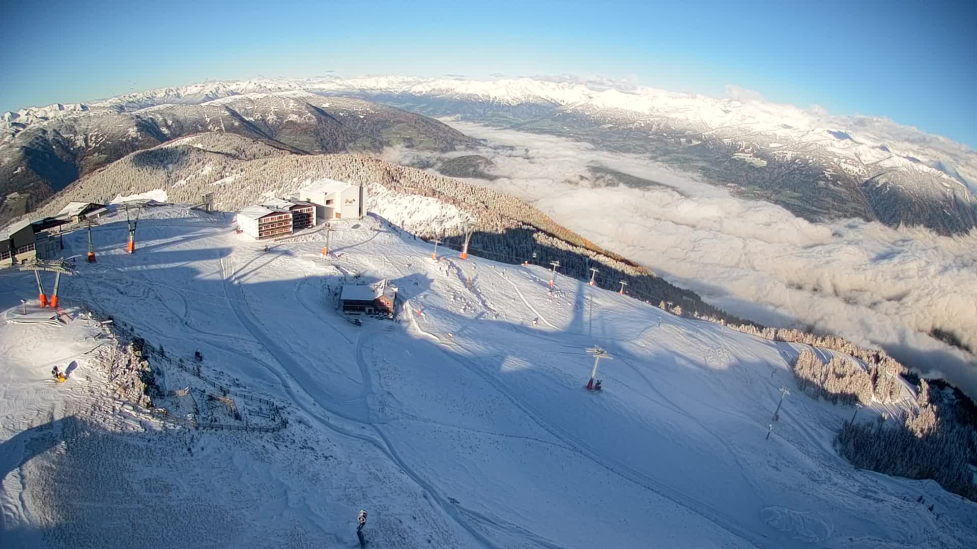 Smučišče Kronplatz – vrh | pogled na Bruneck