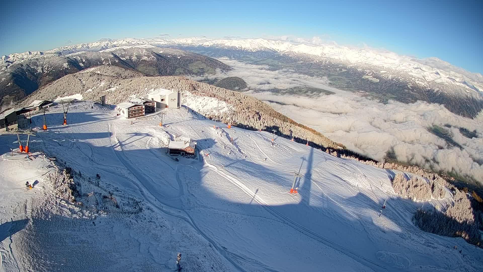 Kronplatz peak Ski resort | view to Bruneck