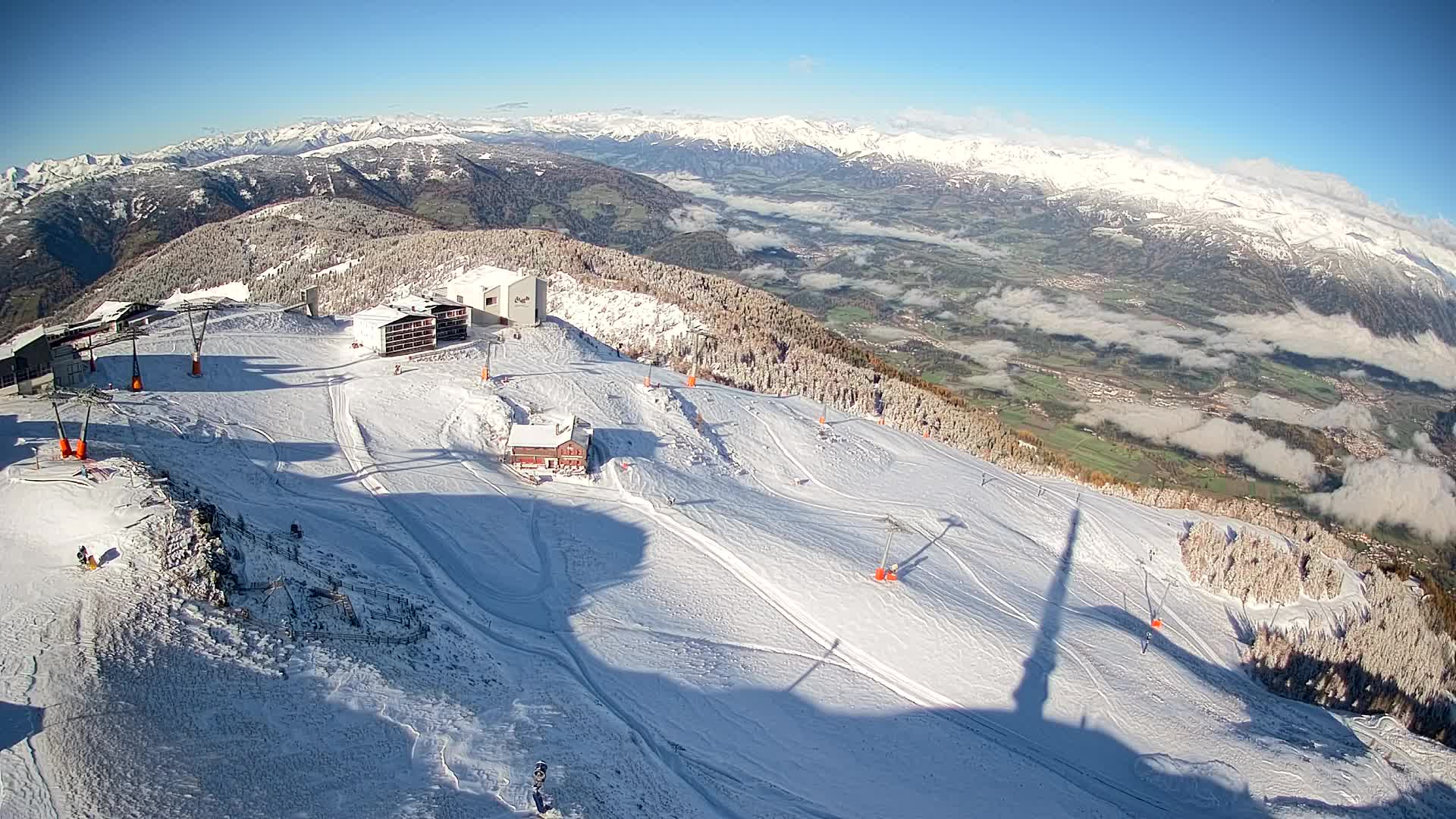 Kronplatz peak Ski resort | view to Bruneck