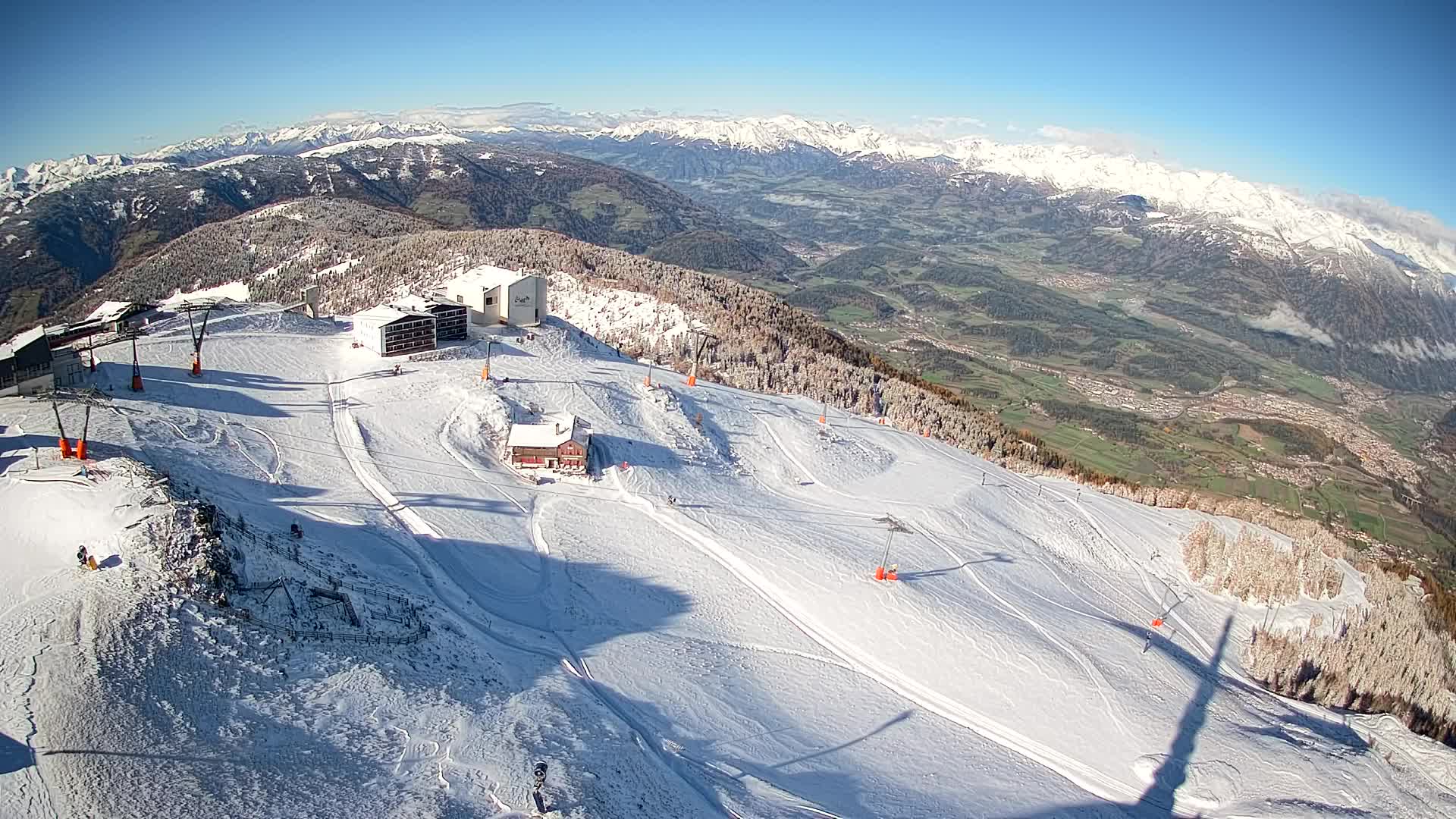 Kronplatz peak Ski resort | view to Bruneck
