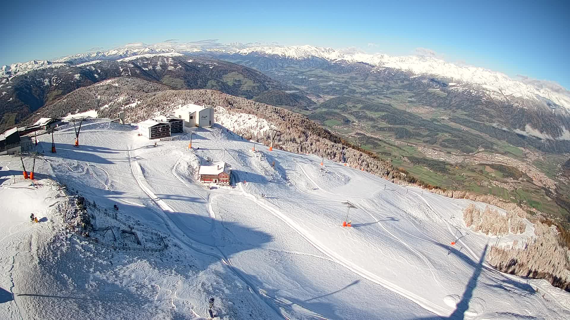 Kronplatz peak Ski resort | view to Bruneck
