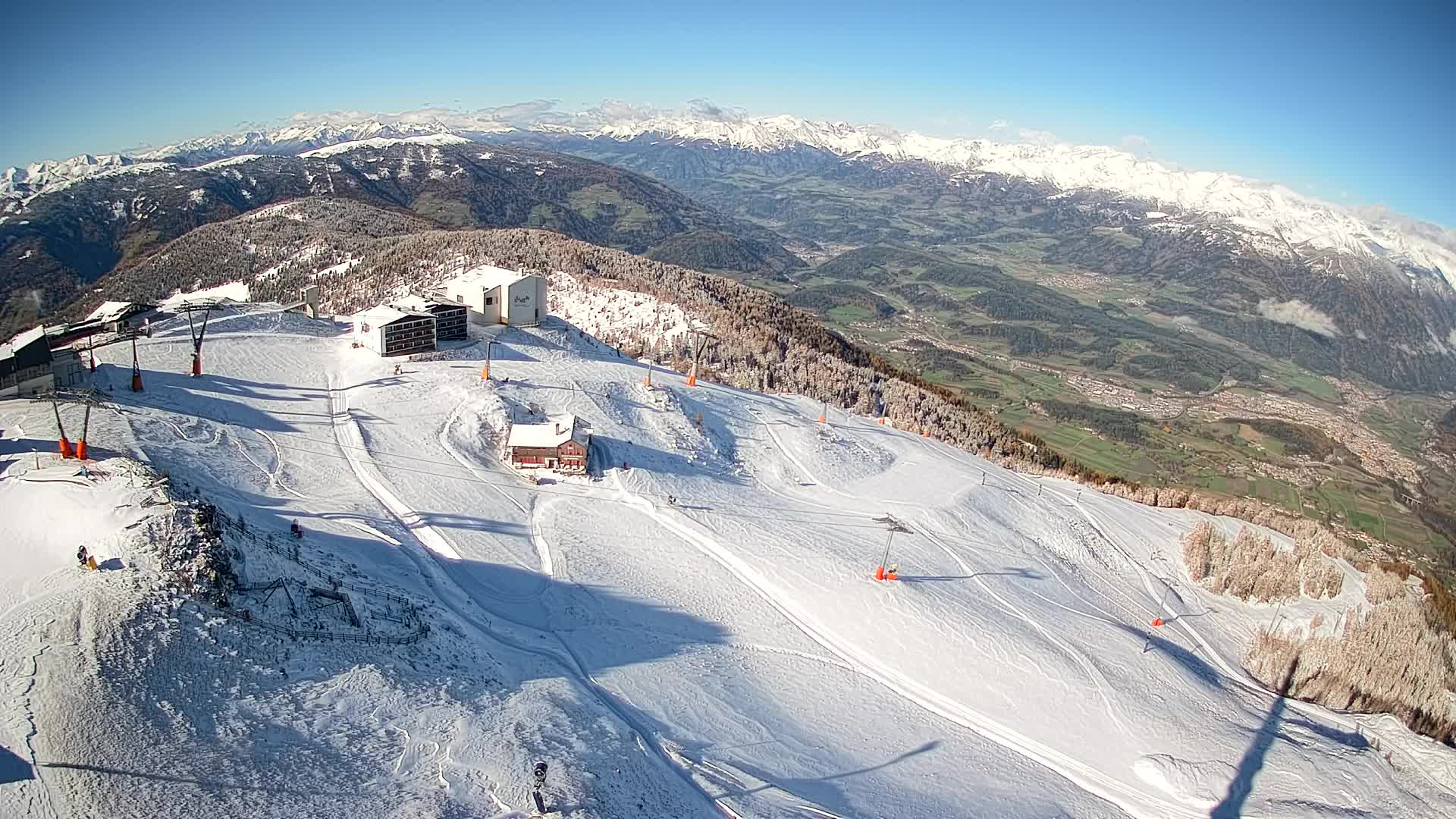 Kronplatz peak Ski resort | view to Bruneck