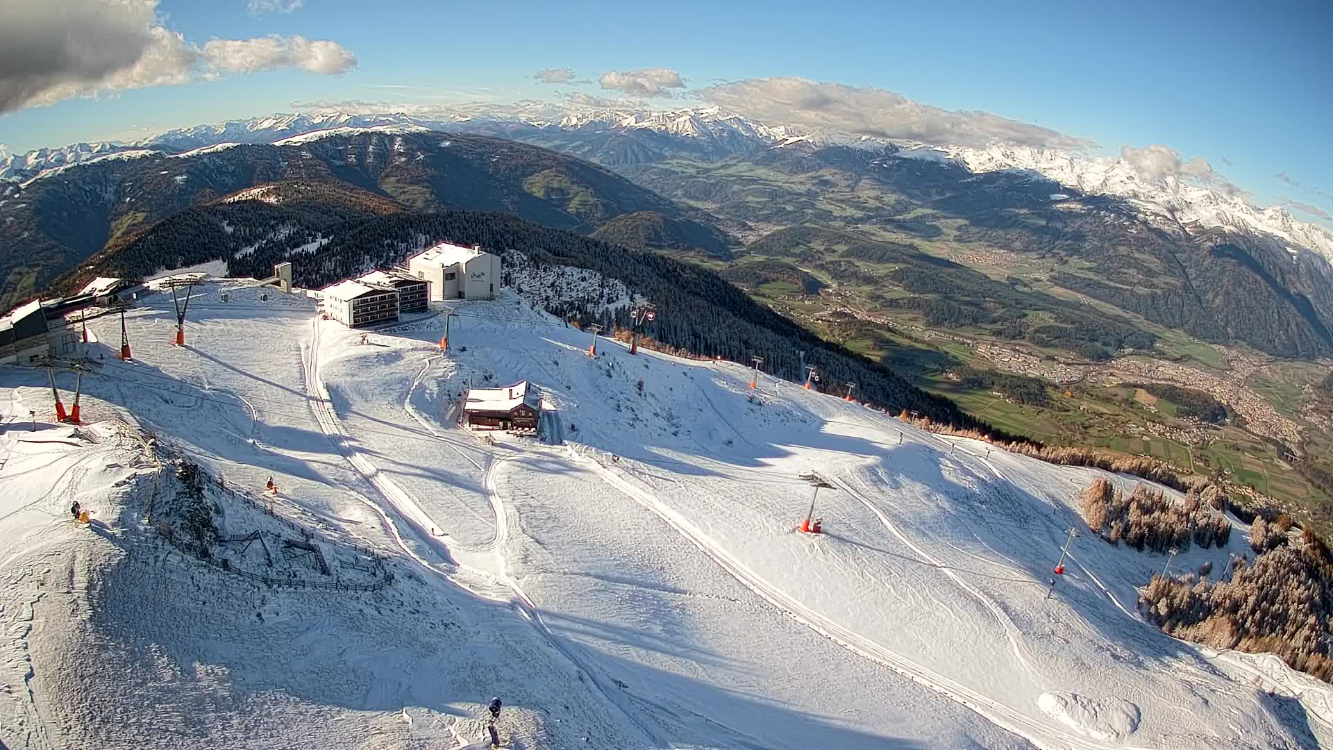 Kronplatz peak Ski resort | view to Bruneck