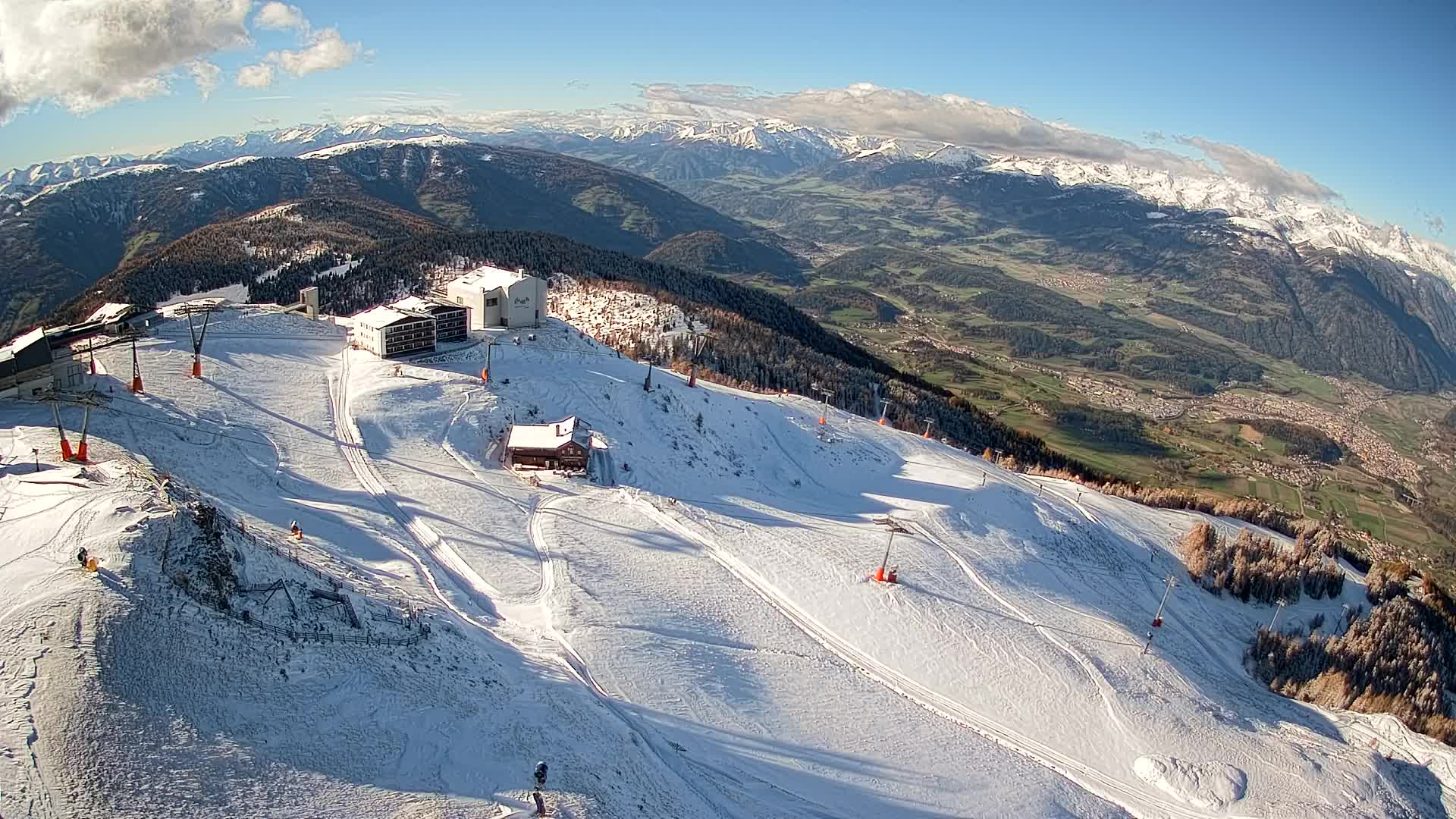 Stazione sciistica di Plan de Corones | vista su Brunico