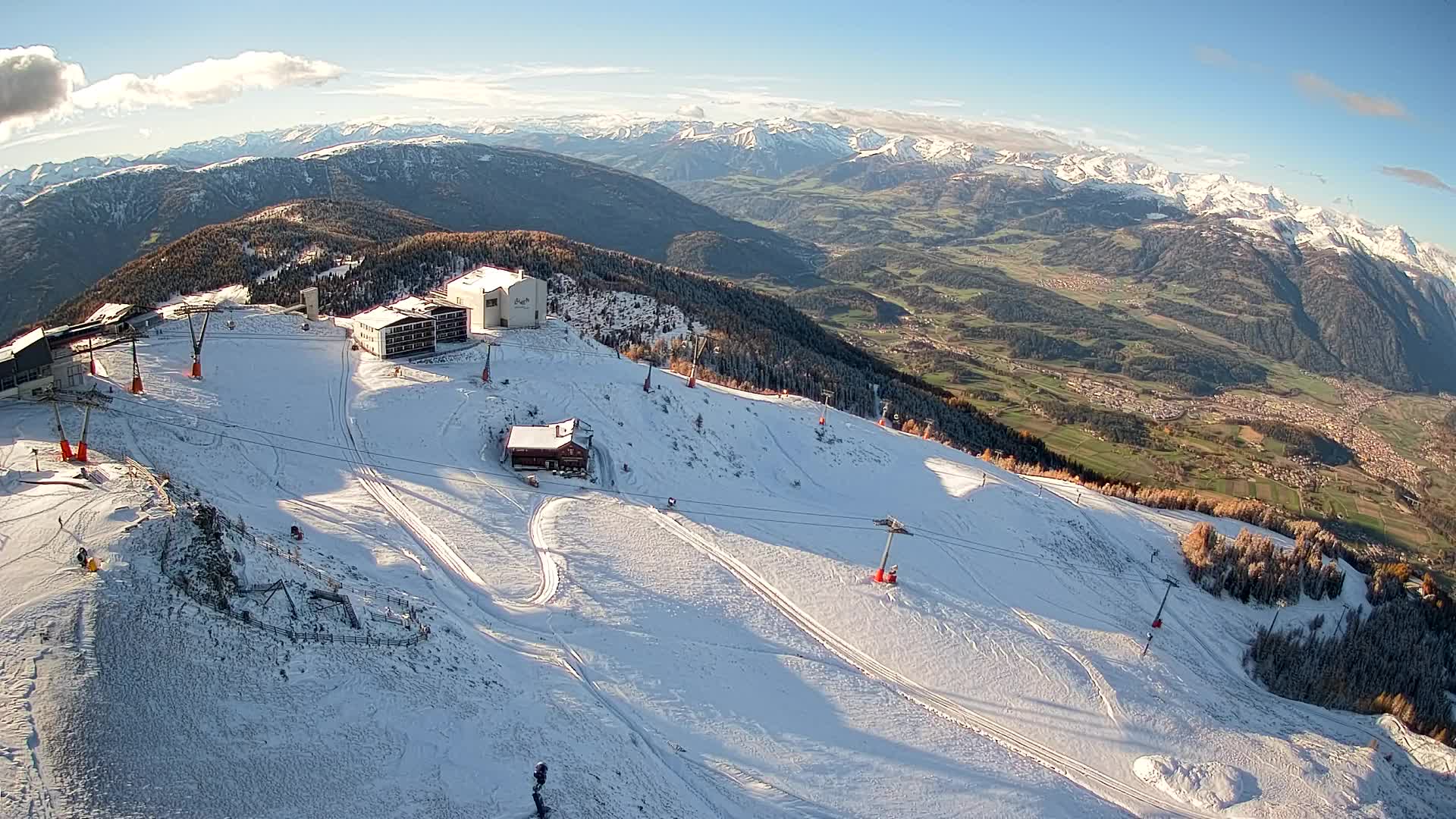 Stazione sciistica di Plan de Corones | vista su Brunico