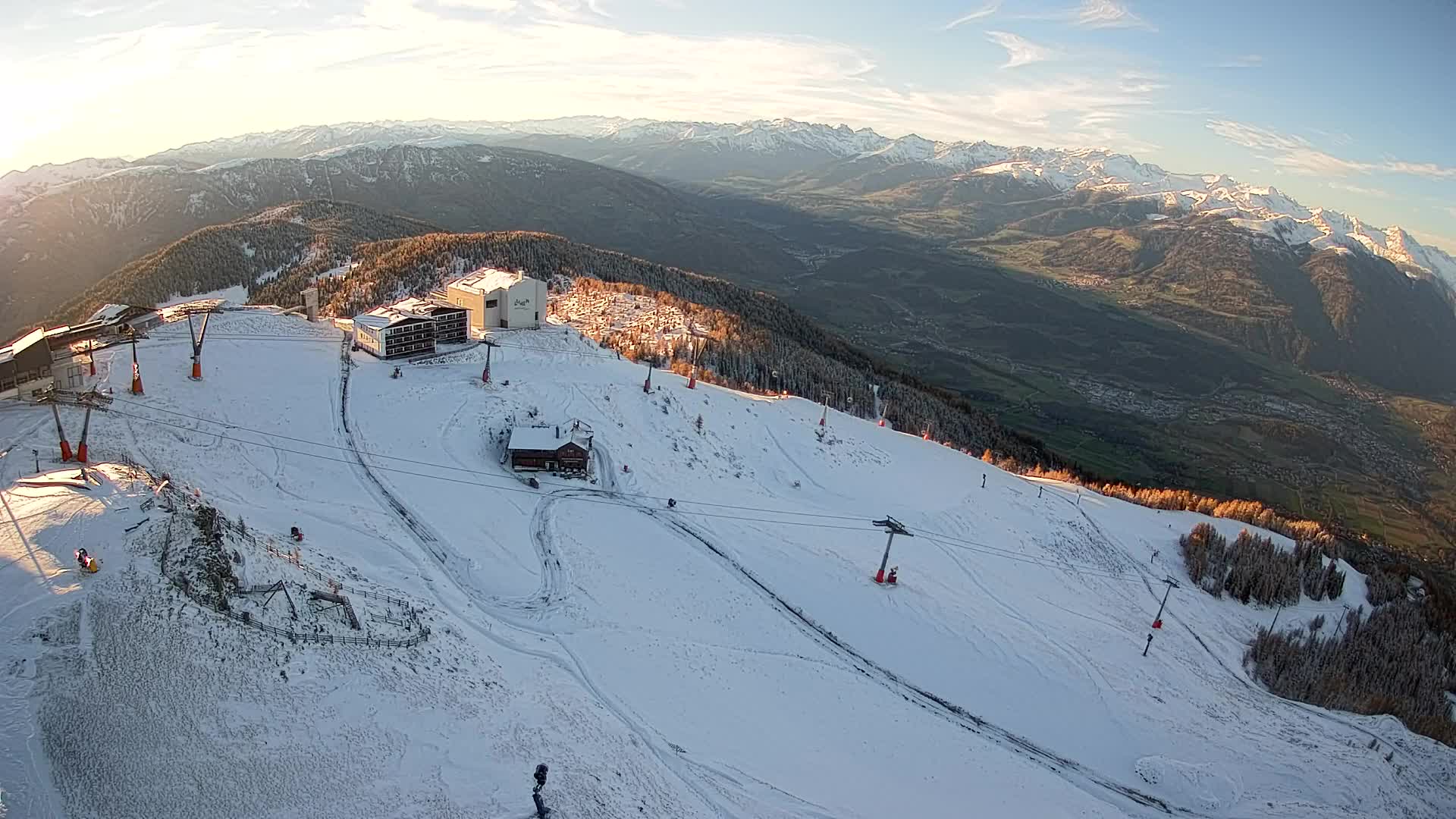 Kronplatz peak Ski resort | view to Bruneck