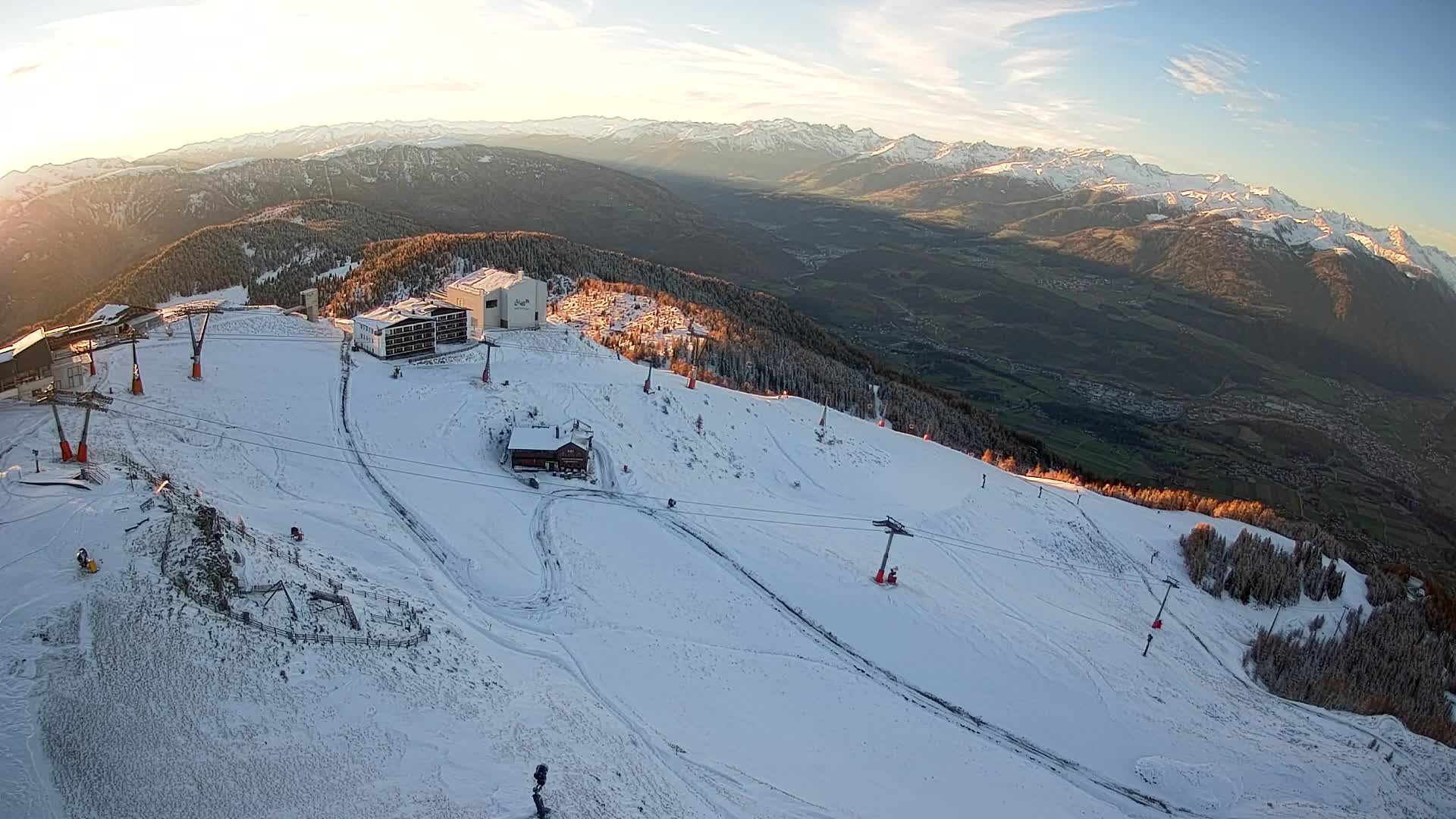 Kronplatz peak Ski resort | view to Bruneck