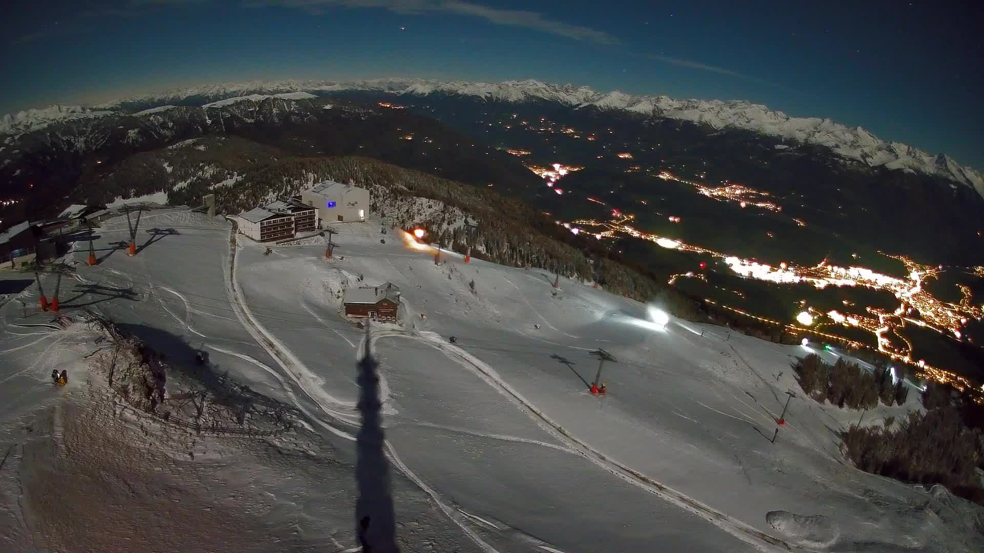 Kronplatz peak Ski resort | view to Bruneck