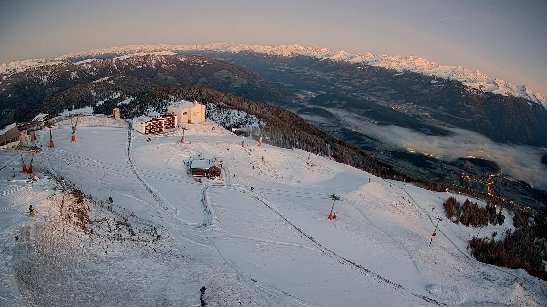 Smučišče Kronplatz – vrh | pogled na Bruneck