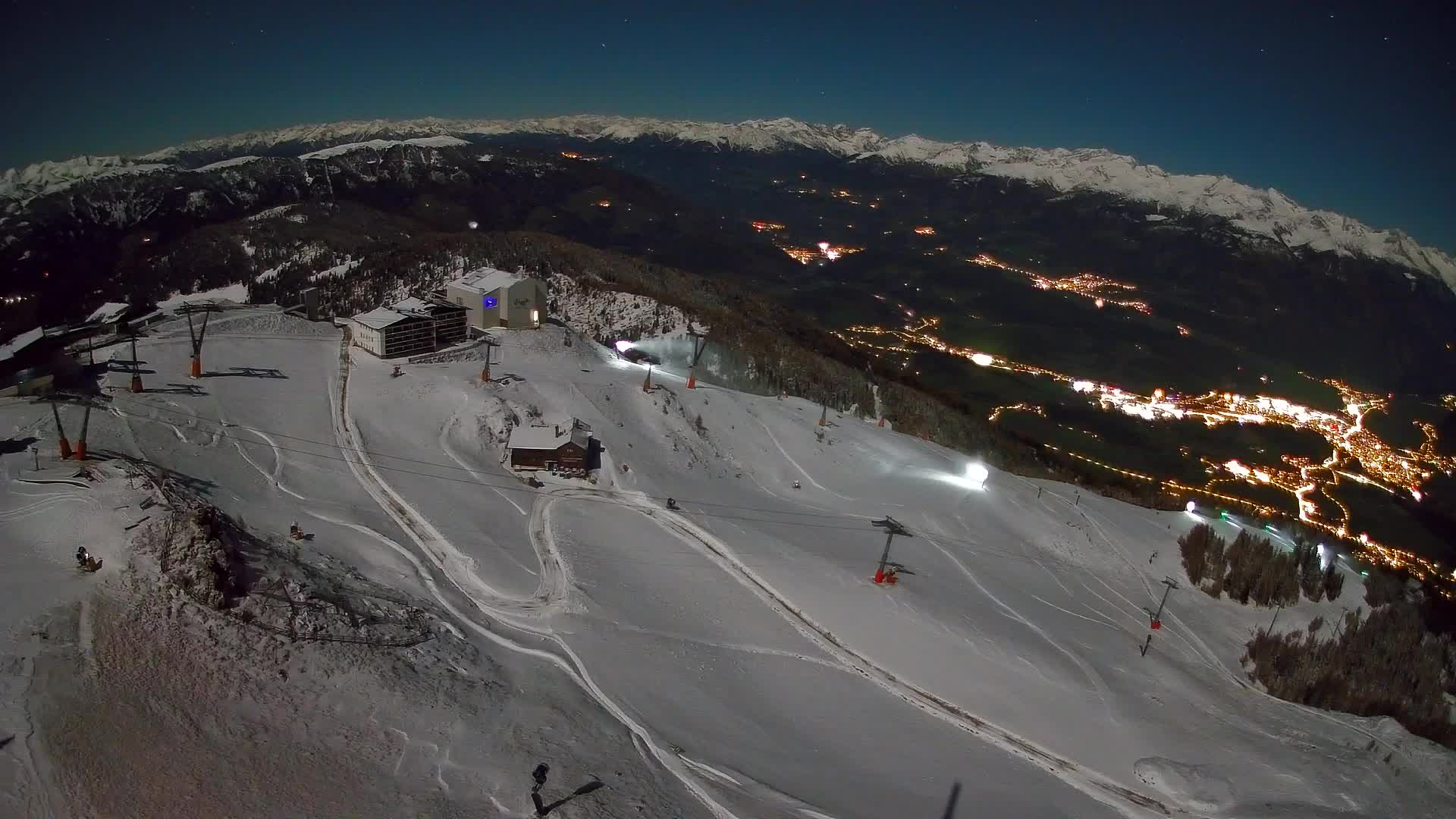 Smučišče Kronplatz – vrh | pogled na Bruneck