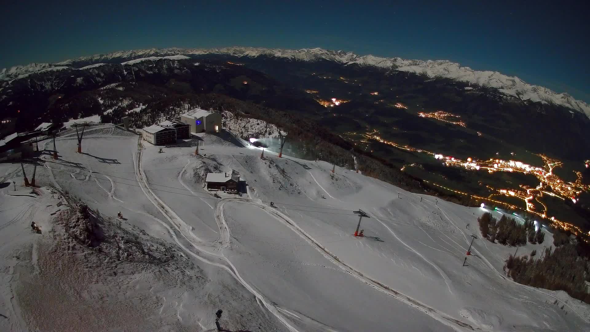 Kronplatz peak Ski resort | view to Bruneck