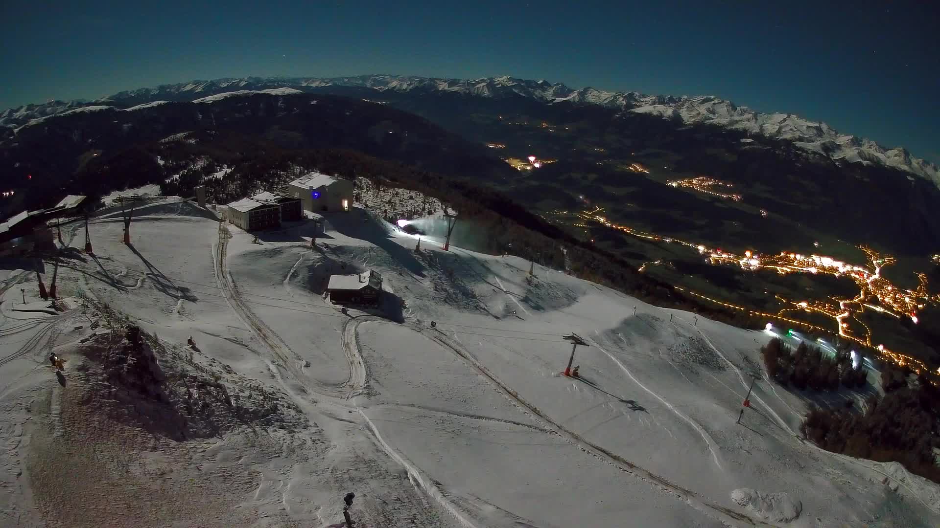 Skigebiet Kronplatz Gipfel | Blick auf Bruneck
