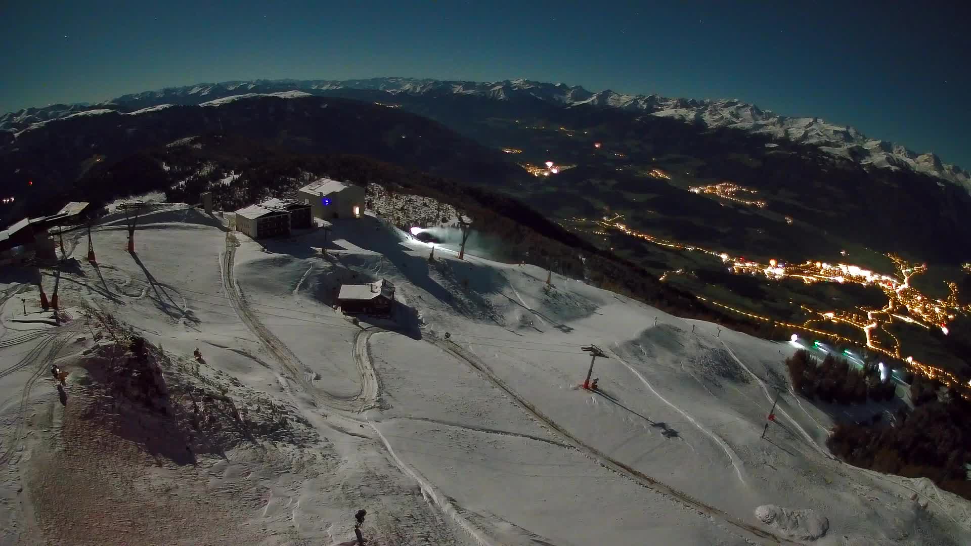 Skigebiet Kronplatz Gipfel | Blick auf Bruneck