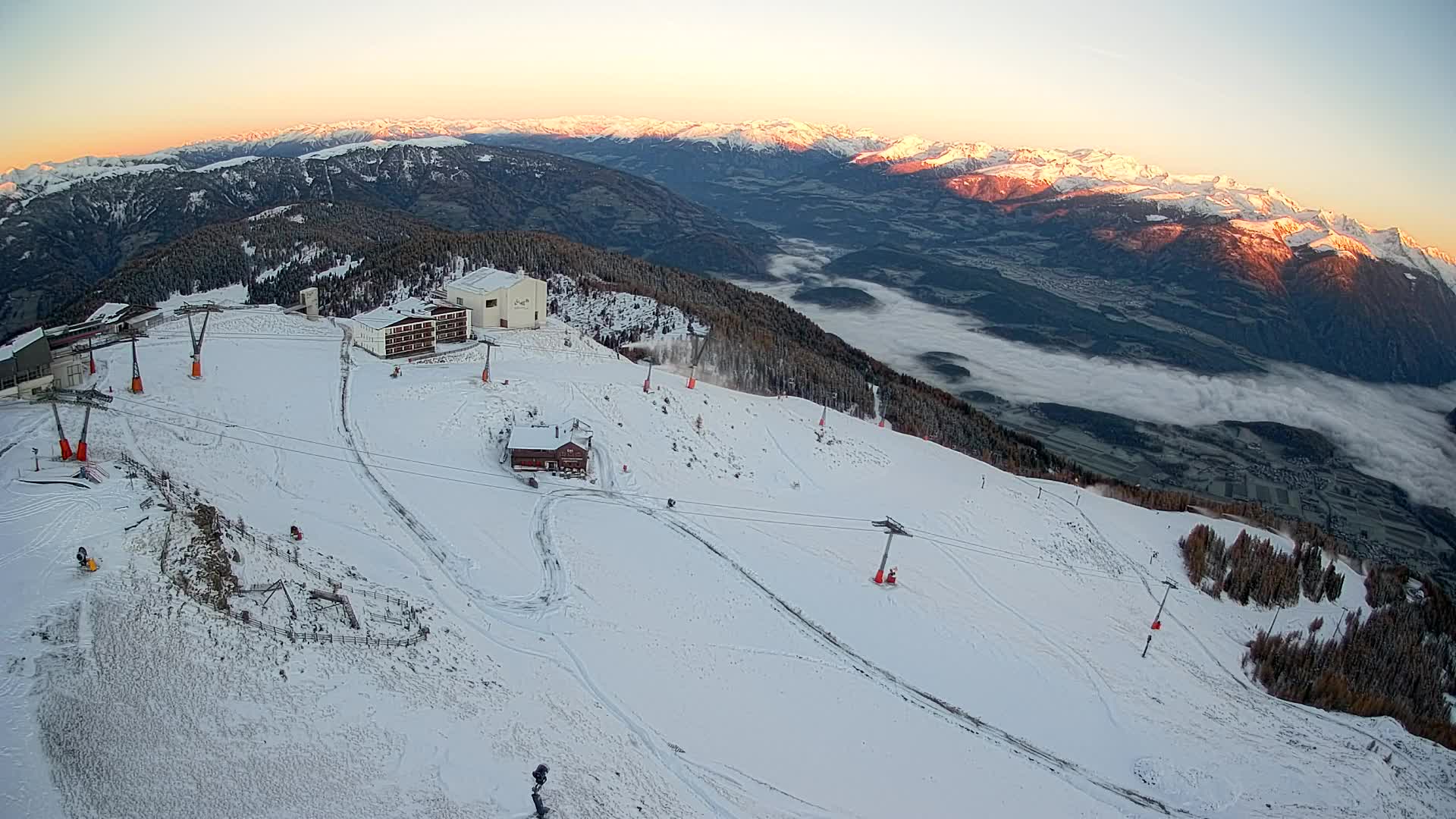 Kronplatz peak Ski resort | view to Bruneck