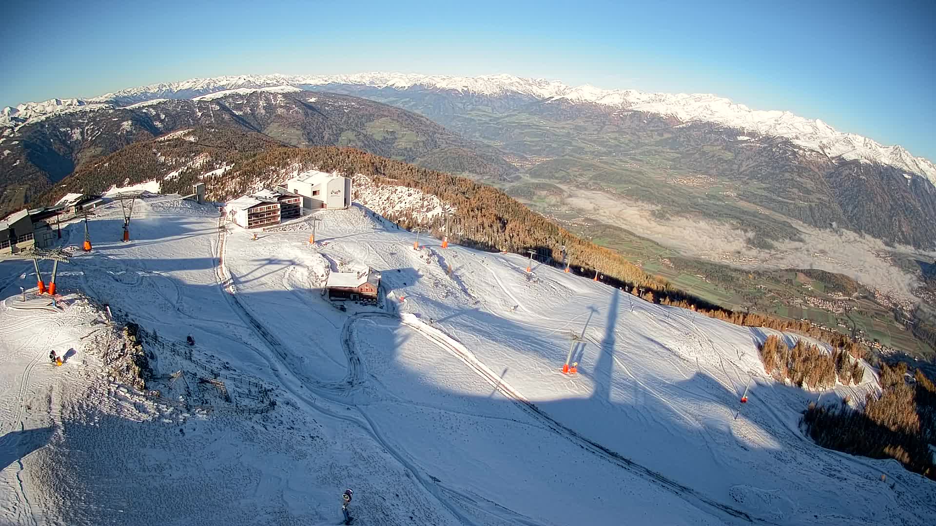 Kronplatz peak Ski resort | view to Bruneck