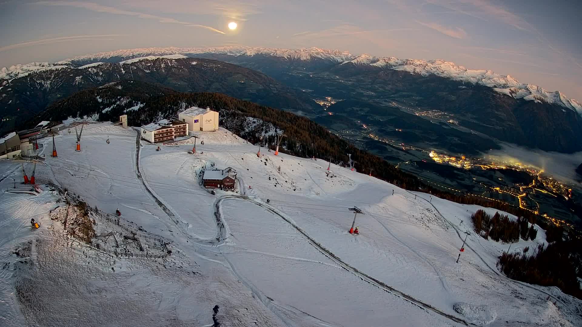 Kronplatz peak Ski resort | view to Bruneck