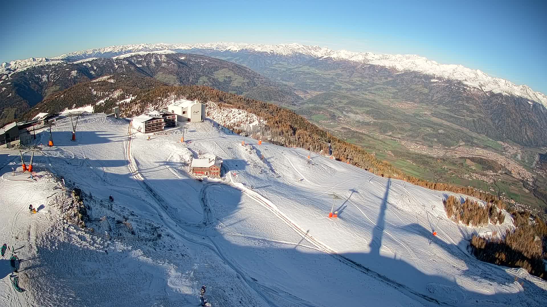 Station de ski Kronplatz sommet | vue sur Brunico