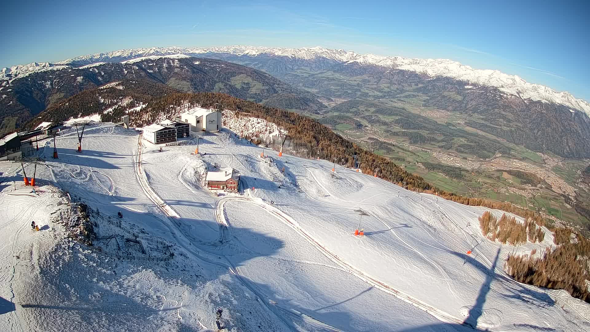 Kronplatz peak Ski resort | view to Bruneck