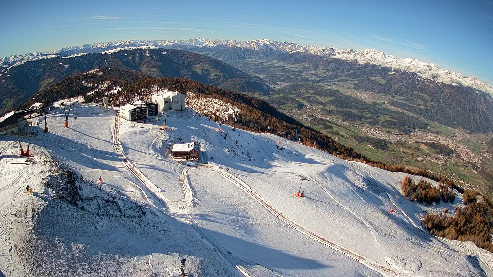 Smučišče Kronplatz – vrh | pogled na Bruneck