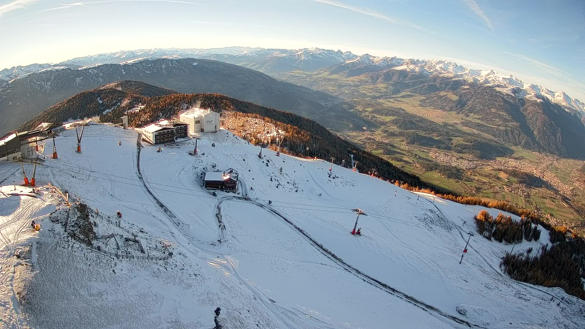 Kronplatz peak Ski resort | view to Bruneck