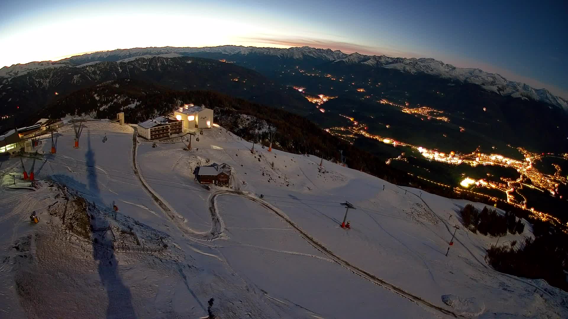 Kronplatz peak Ski resort | view to Bruneck