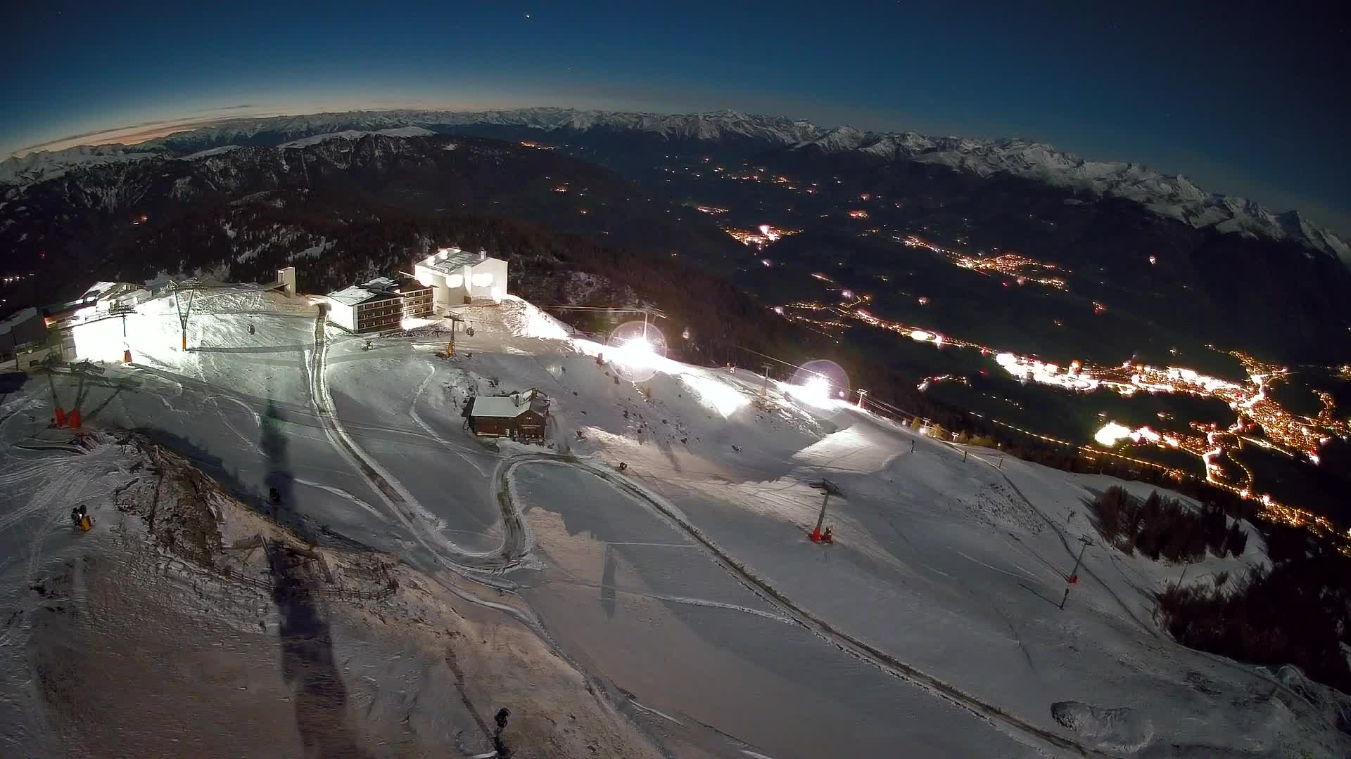 Kronplatz peak Ski resort | view to Bruneck