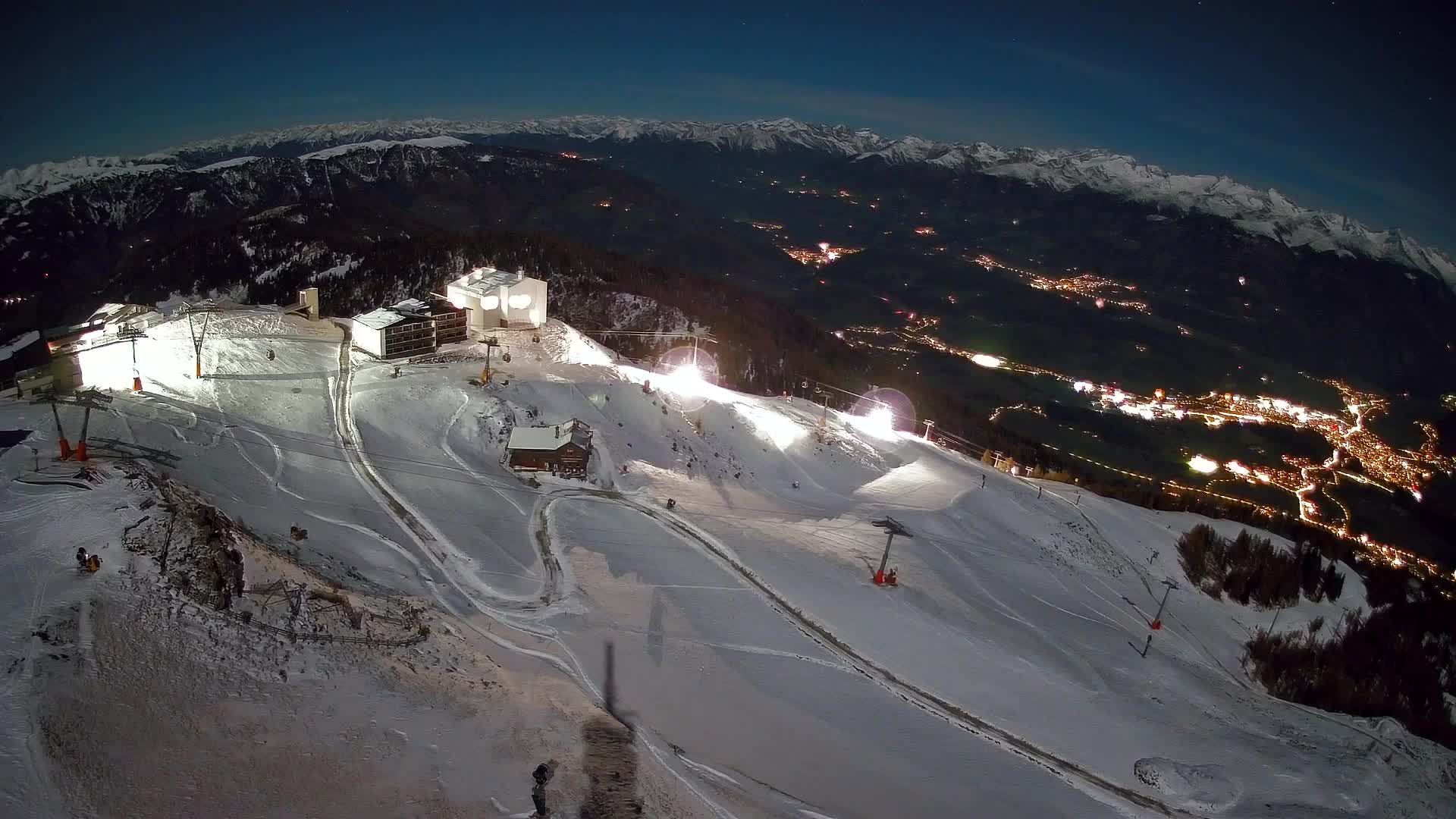 Kronplatz peak Ski resort | view to Bruneck
