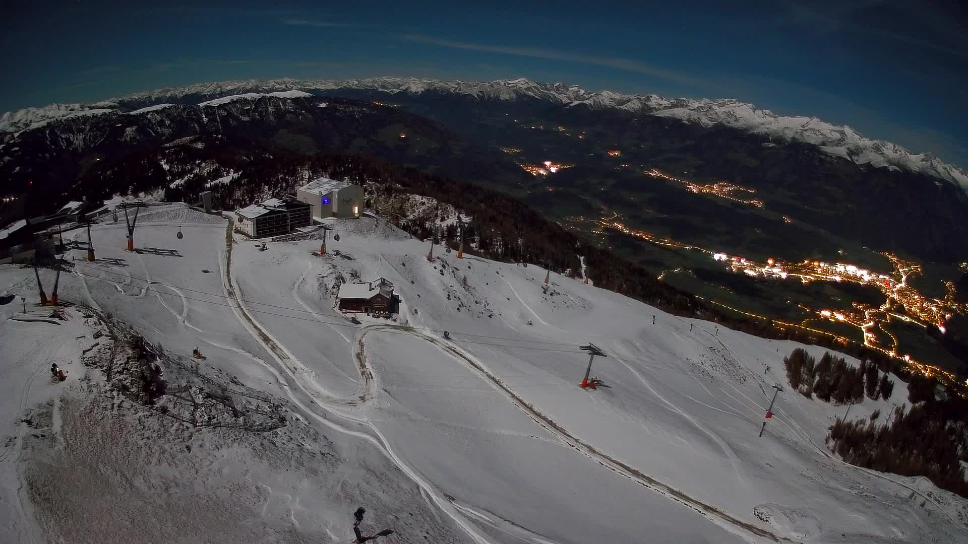 Kronplatz peak Ski resort | view to Bruneck