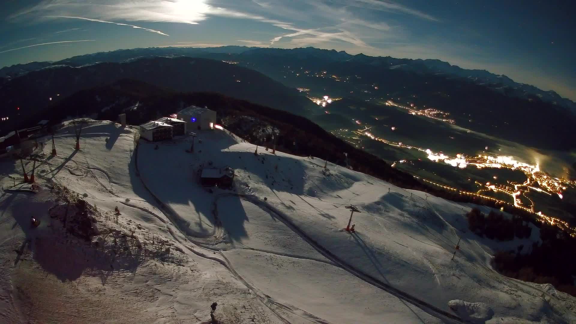 Kronplatz peak Ski resort | view to Bruneck