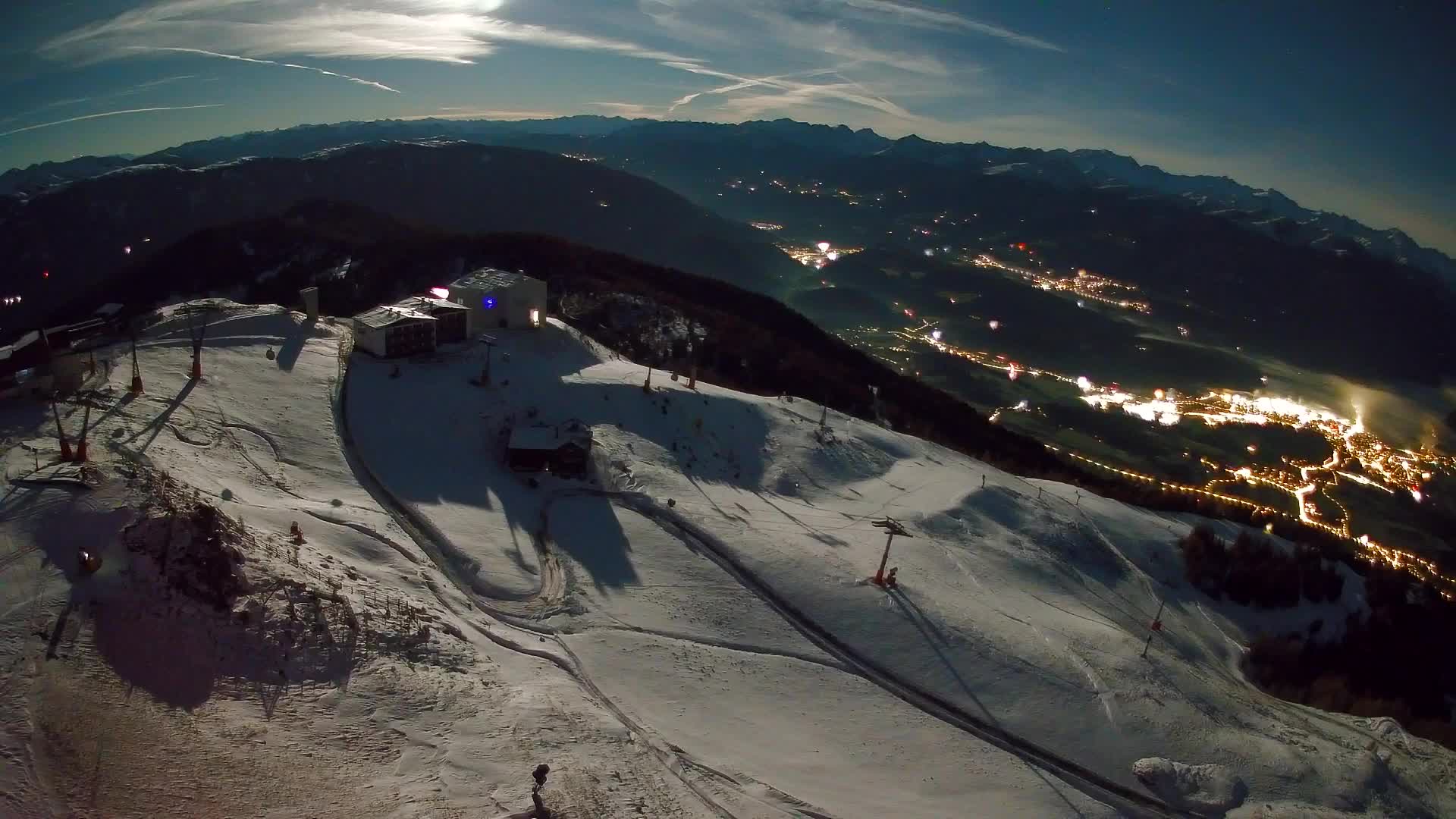 Station de ski Kronplatz sommet | vue sur Brunico