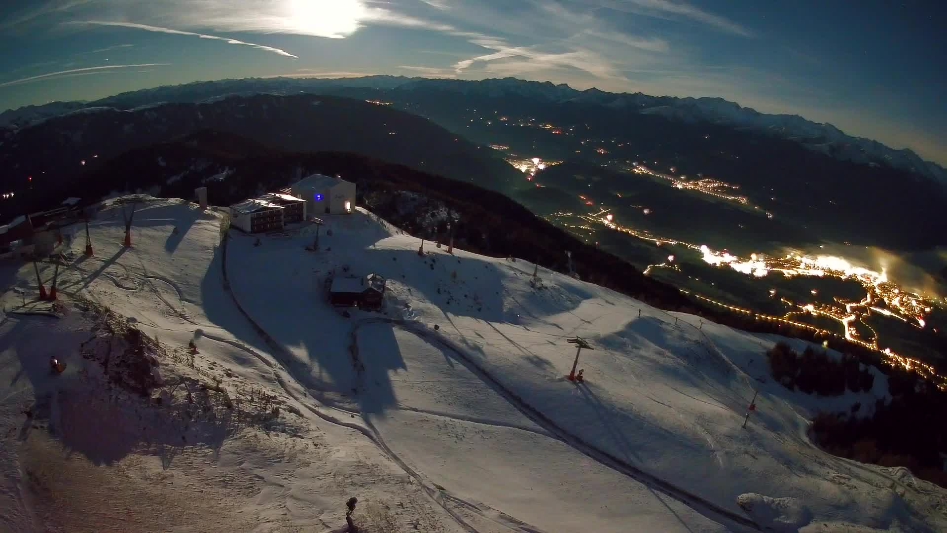 Kronplatz peak Ski resort | view to Bruneck
