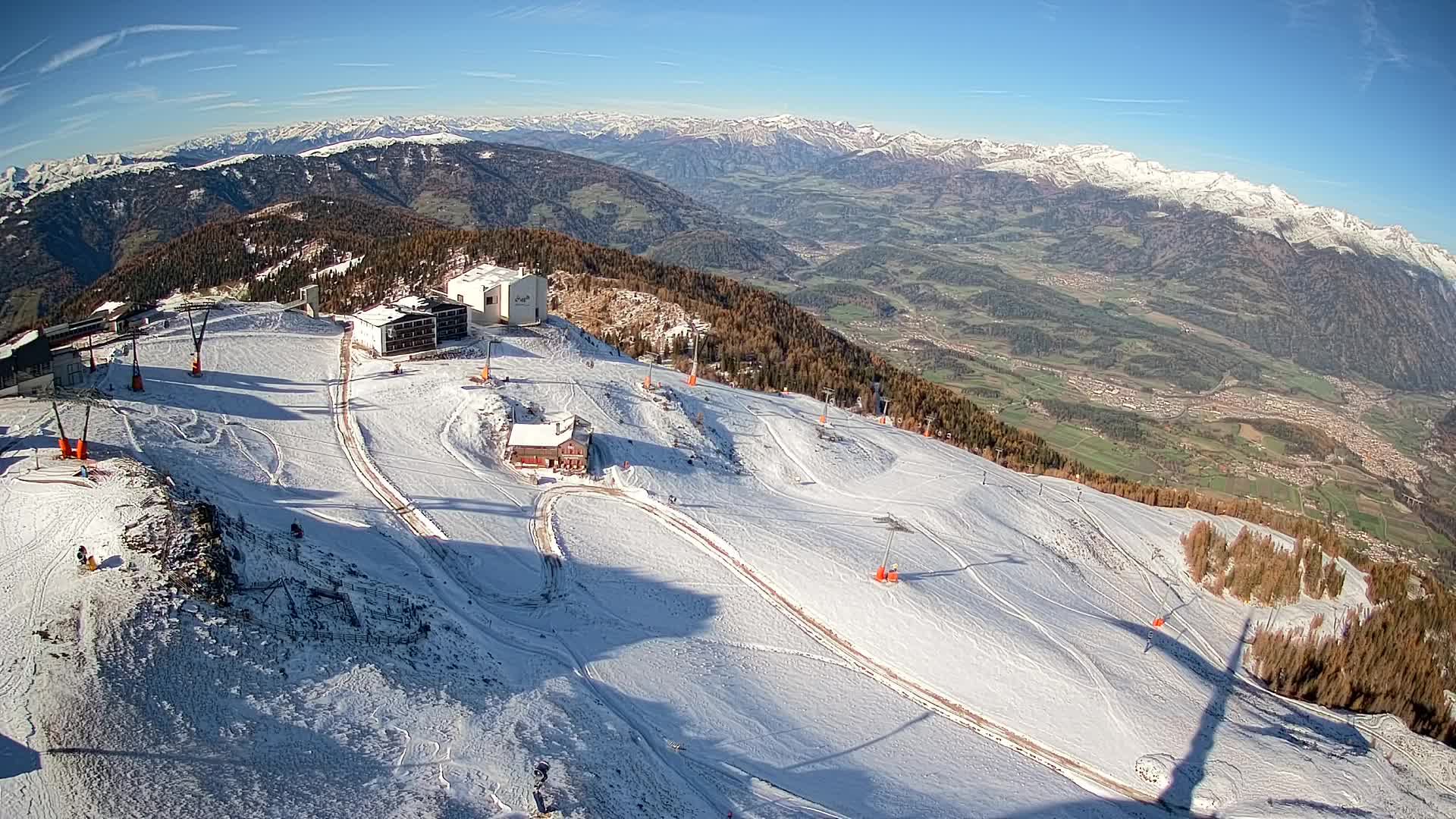 Smučišče Kronplatz – vrh | pogled na Bruneck