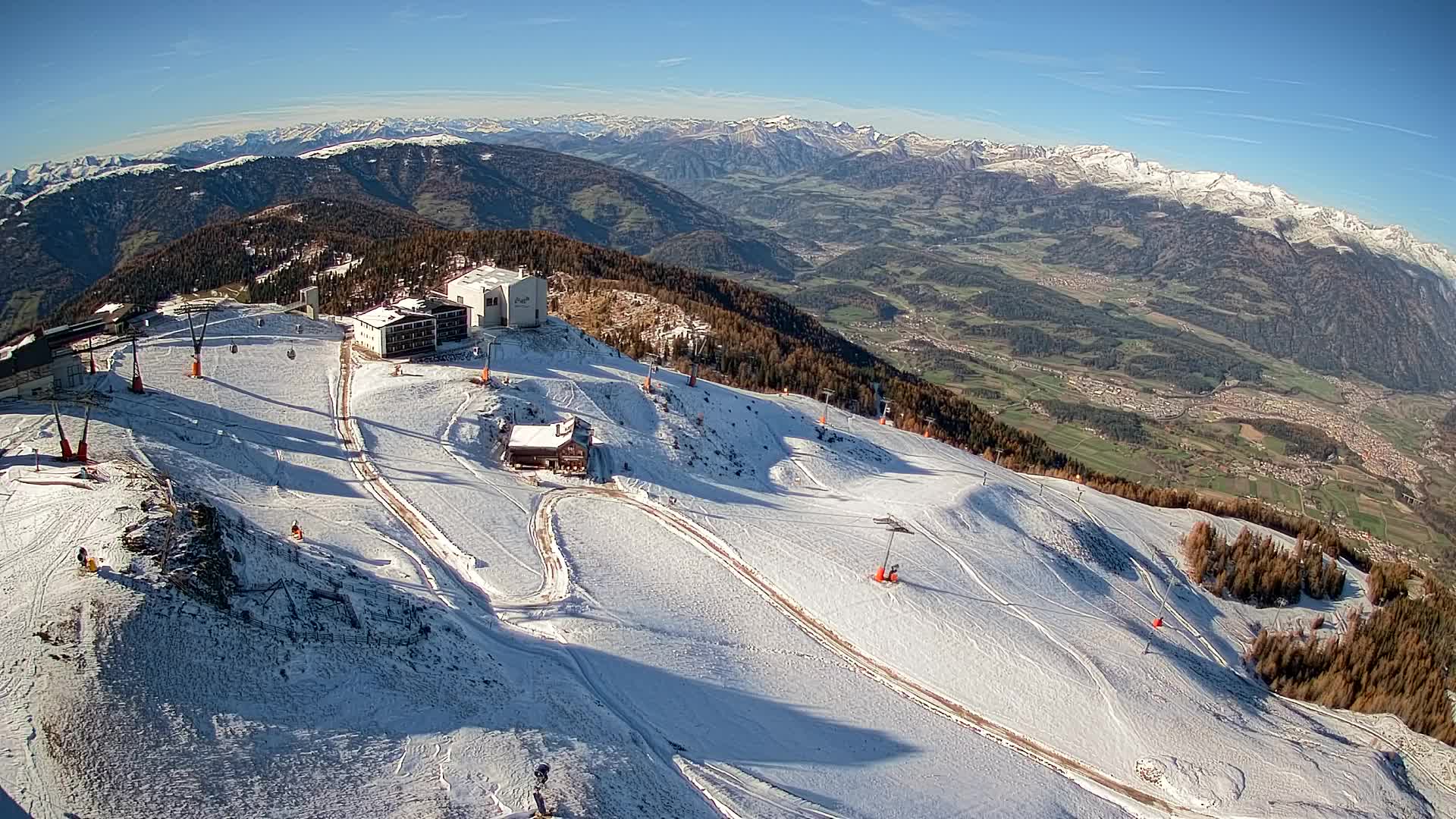 Kronplatz peak Ski resort | view to Bruneck