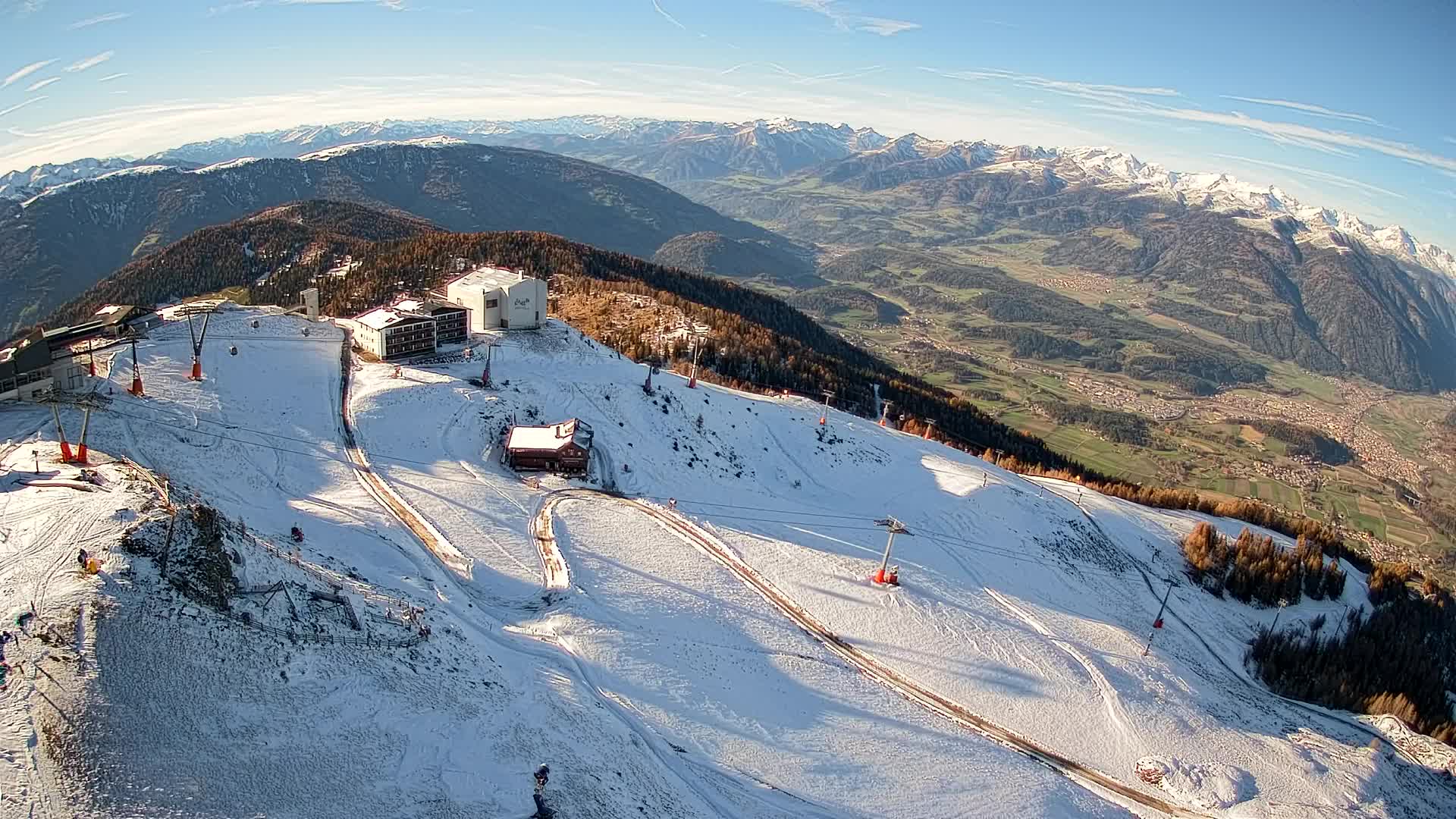 Stazione sciistica di Plan de Corones | vista su Brunico