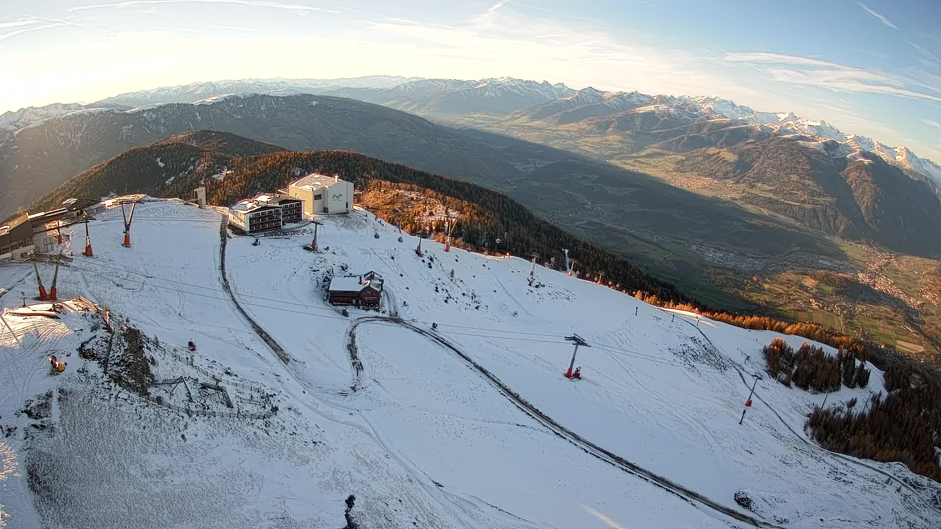 Stazione sciistica di Plan de Corones | vista su Brunico