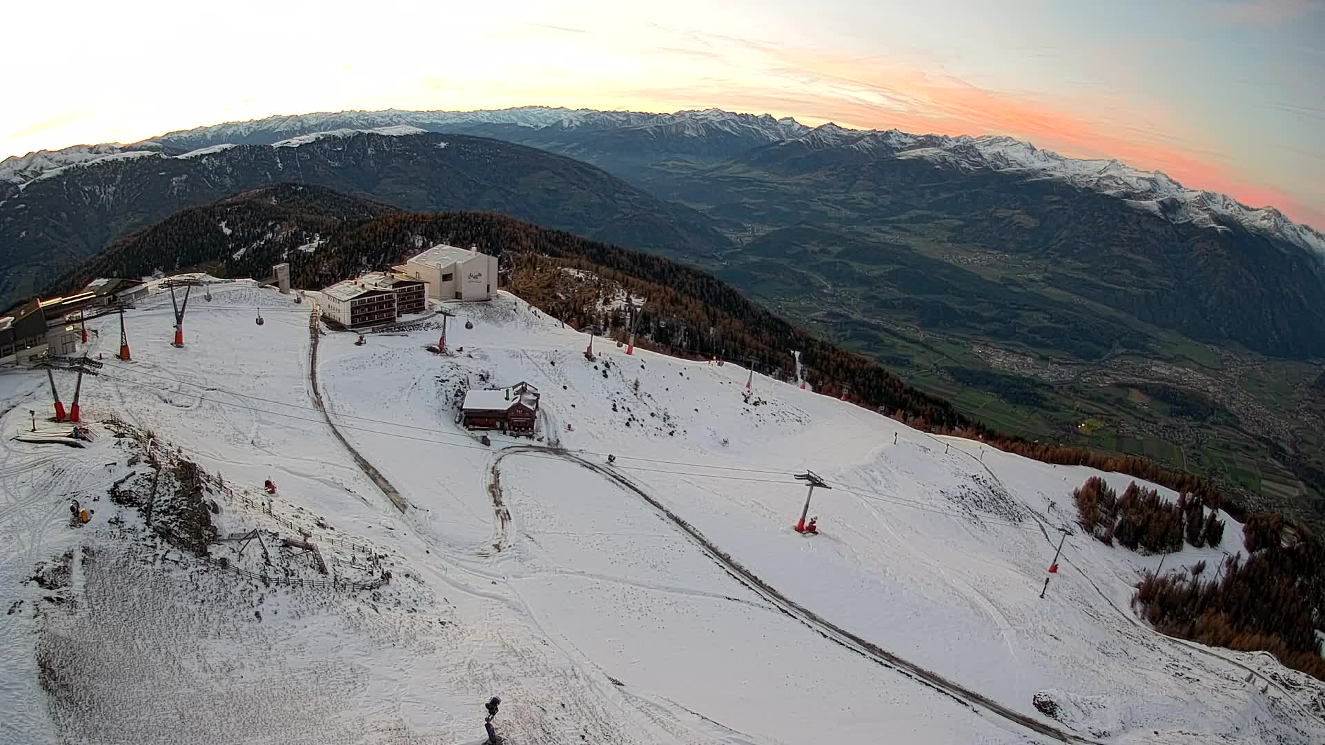 Kronplatz peak Ski resort | view to Bruneck