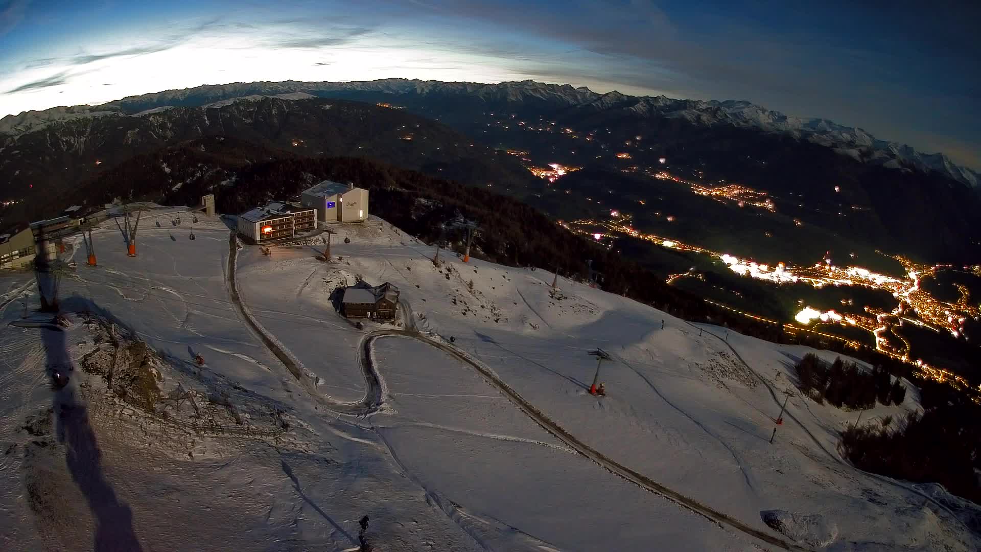 Kronplatz peak Ski resort | view to Bruneck