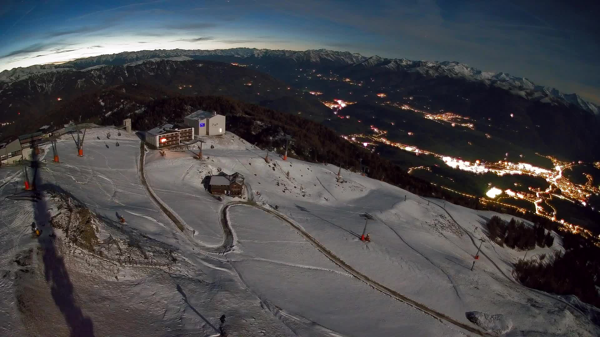 Kronplatz peak Ski resort | view to Bruneck