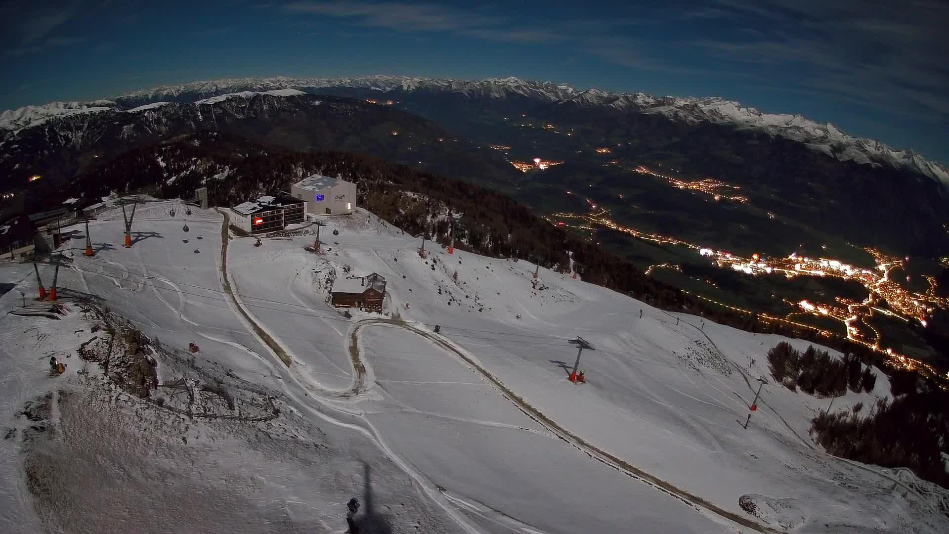 Station de ski Kronplatz sommet | vue sur Brunico