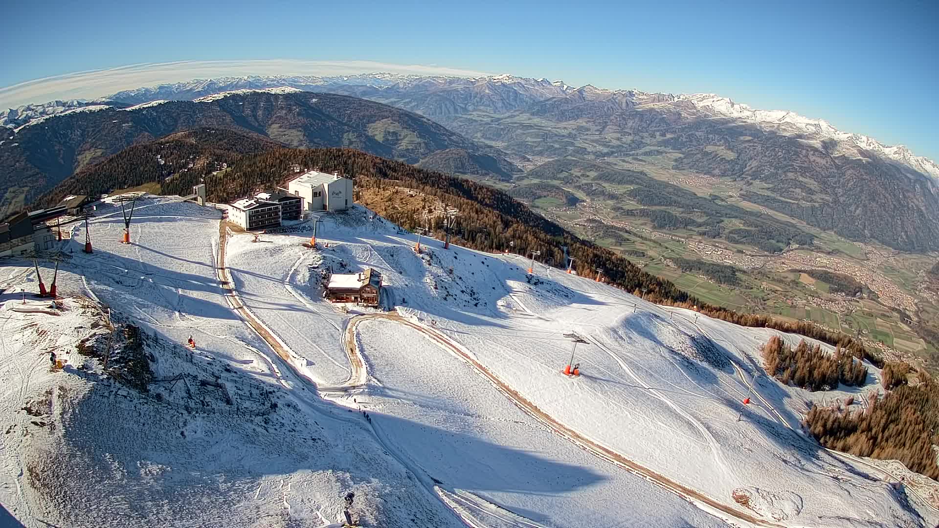 Smučišče Kronplatz – vrh | pogled na Bruneck