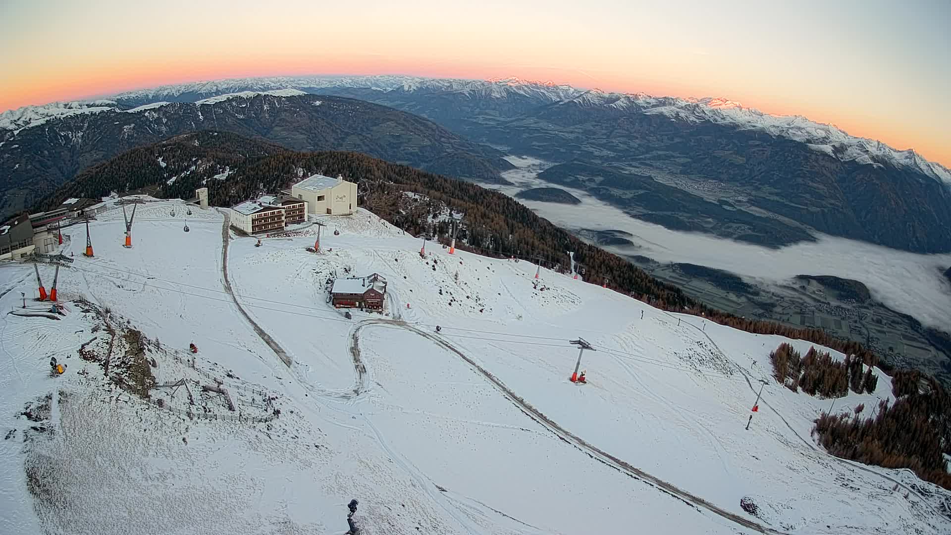 Kronplatz peak Ski resort | view to Bruneck