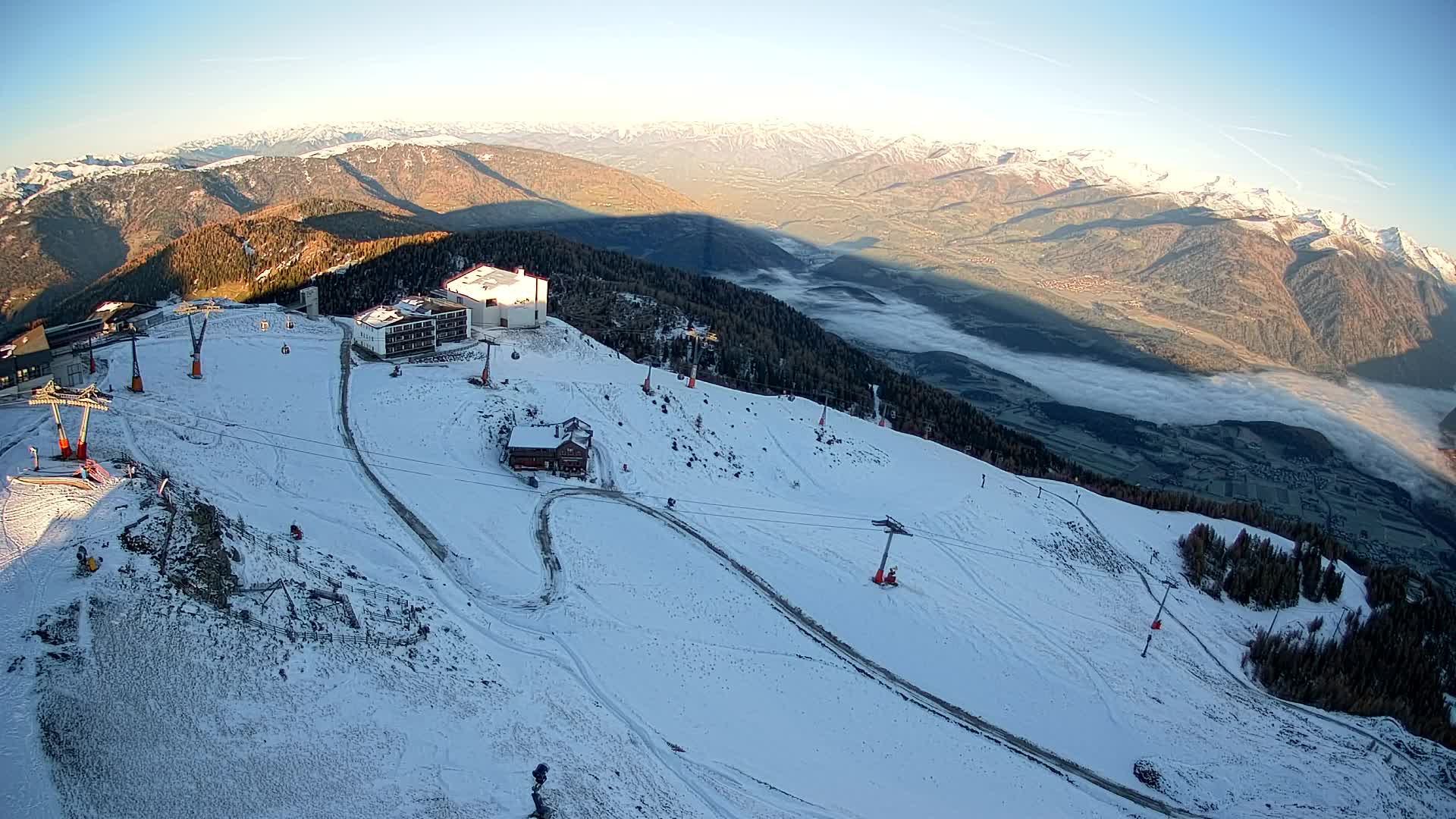 Smučišče Kronplatz – vrh | pogled na Bruneck