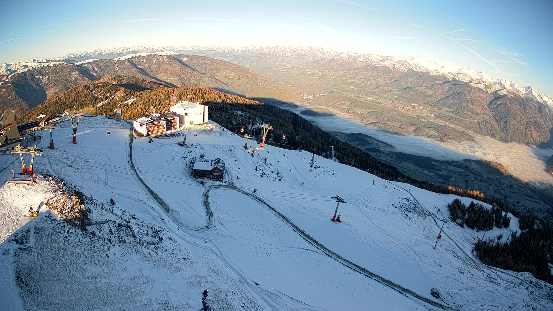Smučišče Kronplatz – vrh | pogled na Bruneck