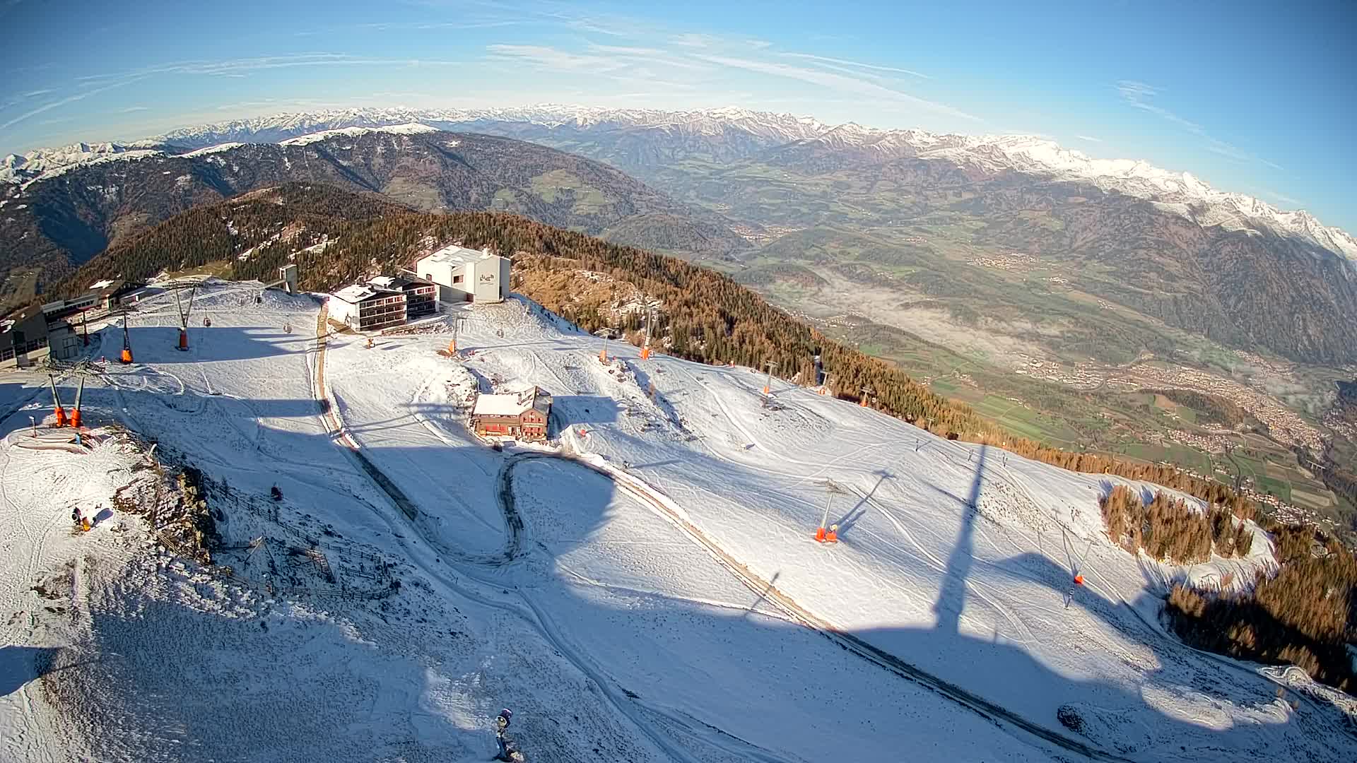 Kronplatz peak Ski resort | view to Bruneck