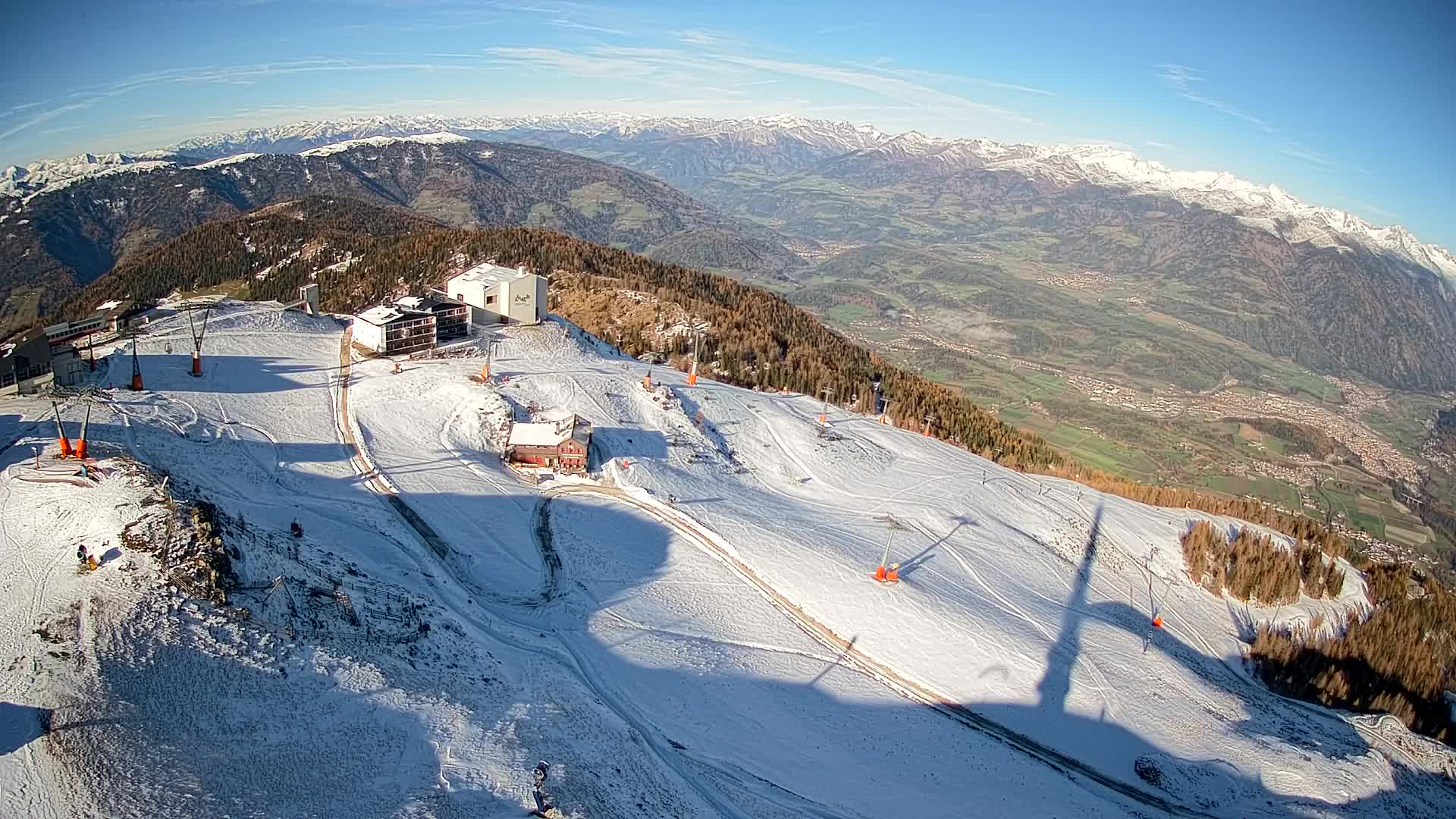 Kronplatz peak Ski resort | view to Bruneck