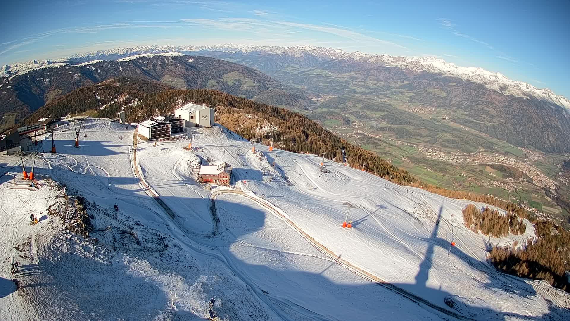Kronplatz peak Ski resort | view to Bruneck