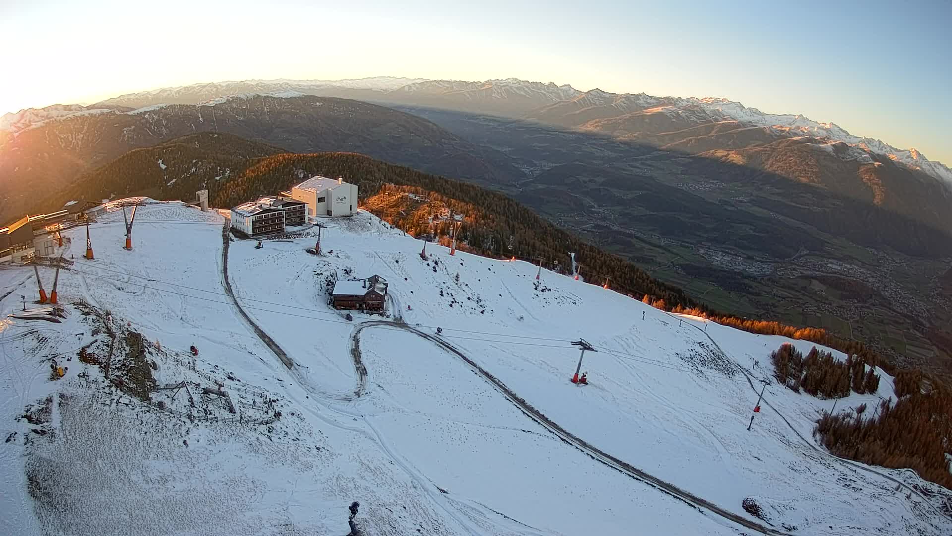 Kronplatz peak Ski resort | view to Bruneck