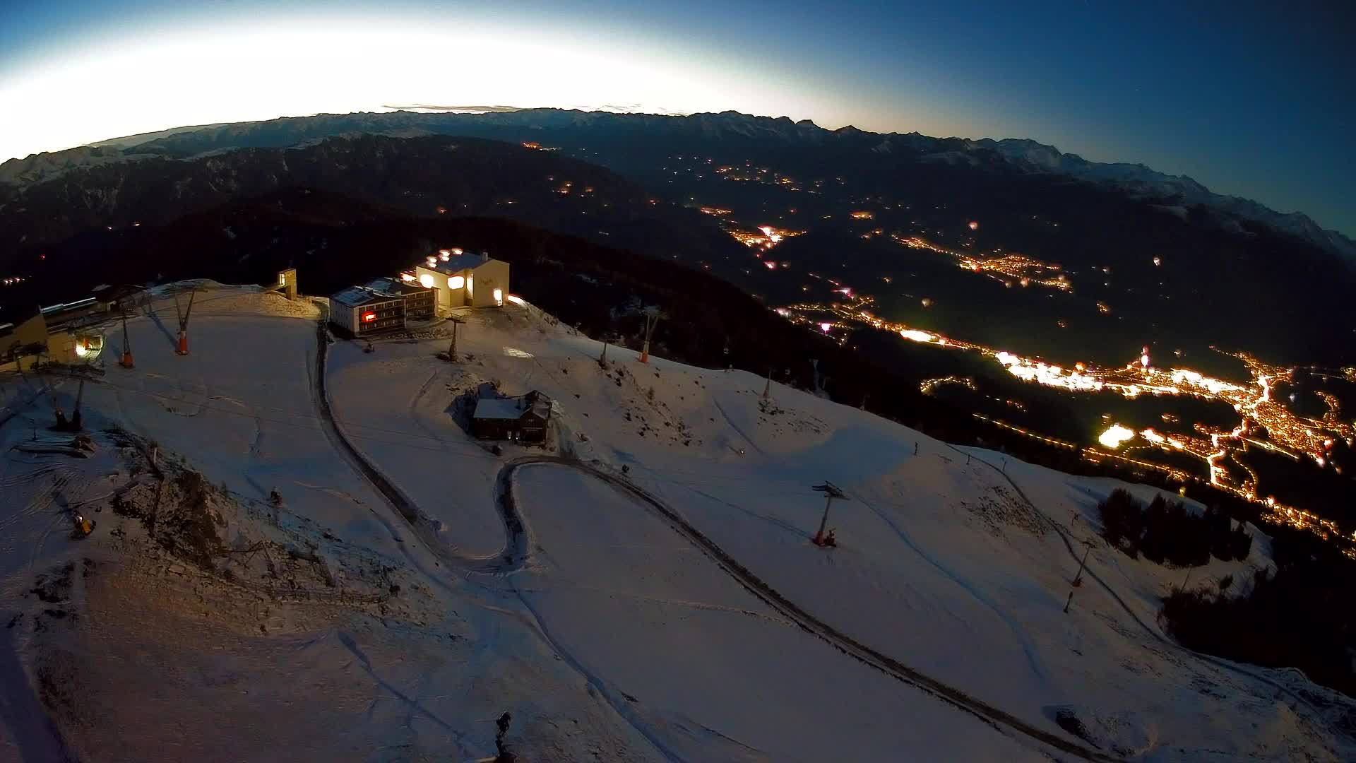 Kronplatz peak Ski resort | view to Bruneck