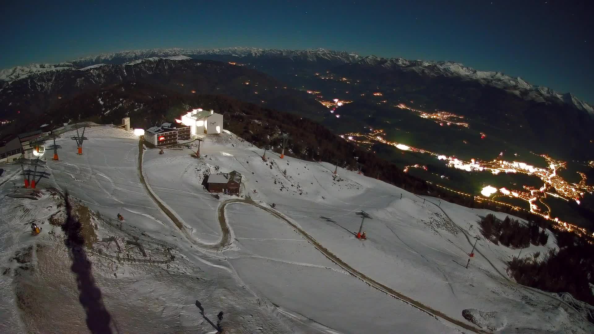 Station de ski Kronplatz sommet | vue sur Brunico
