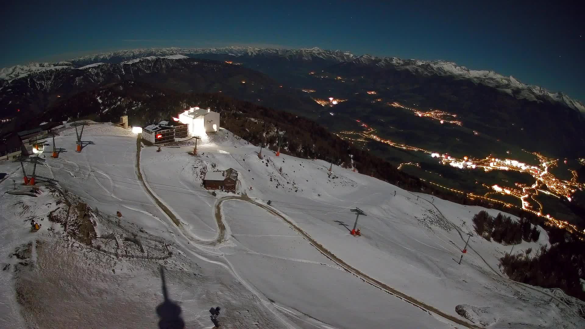 Kronplatz peak Ski resort | view to Bruneck